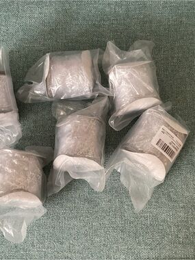 Sheer Silver Lace Ribbon Spools - Set of 6